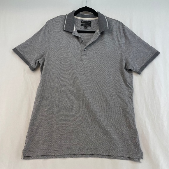 Banana Republic Other - Banana Republic Standard Fit Polo Gray White Men’s Size Large